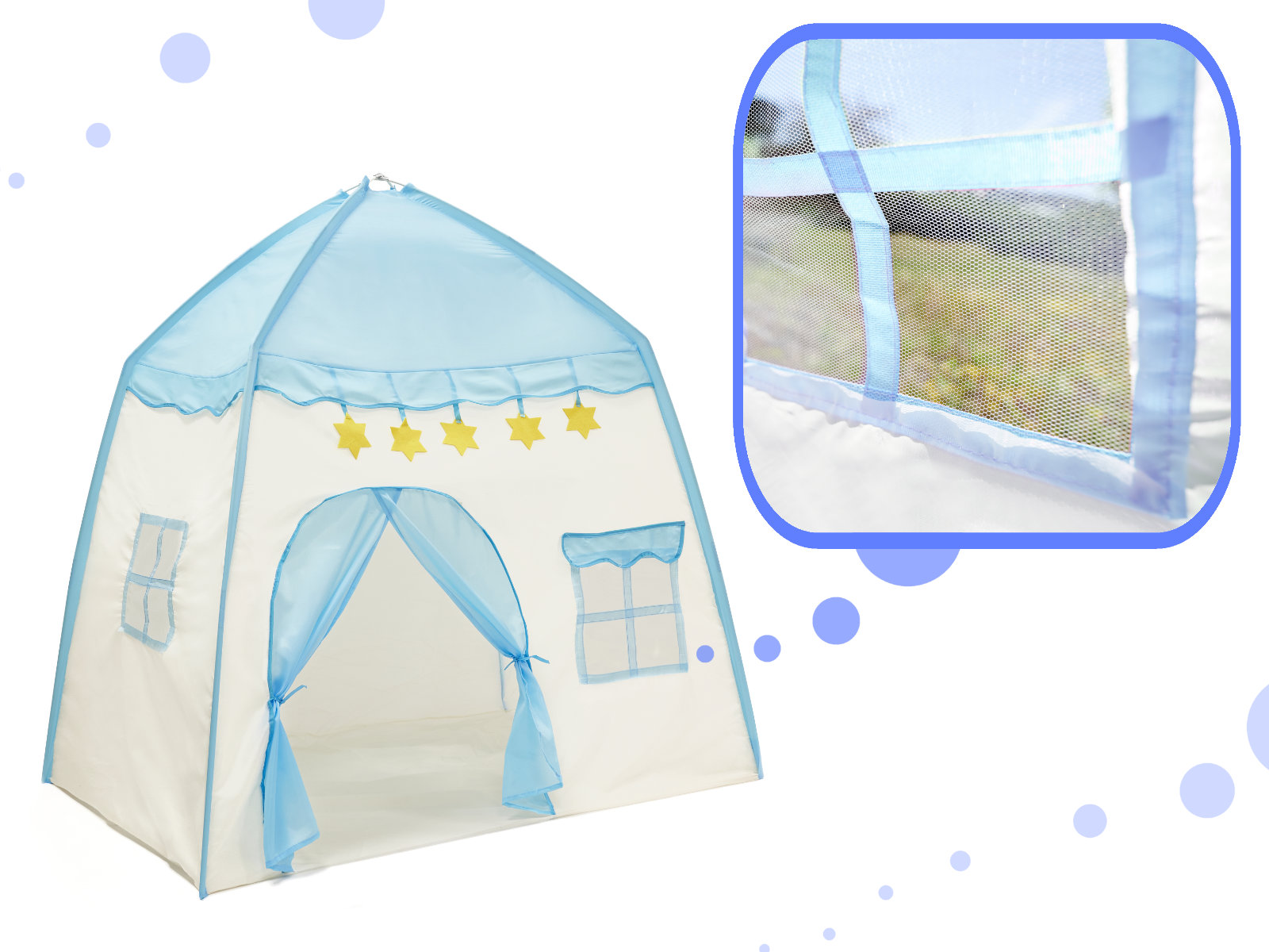 KX5959_1 Namiot dzieciecy domek bohatera gwiazki niebieski 5-2